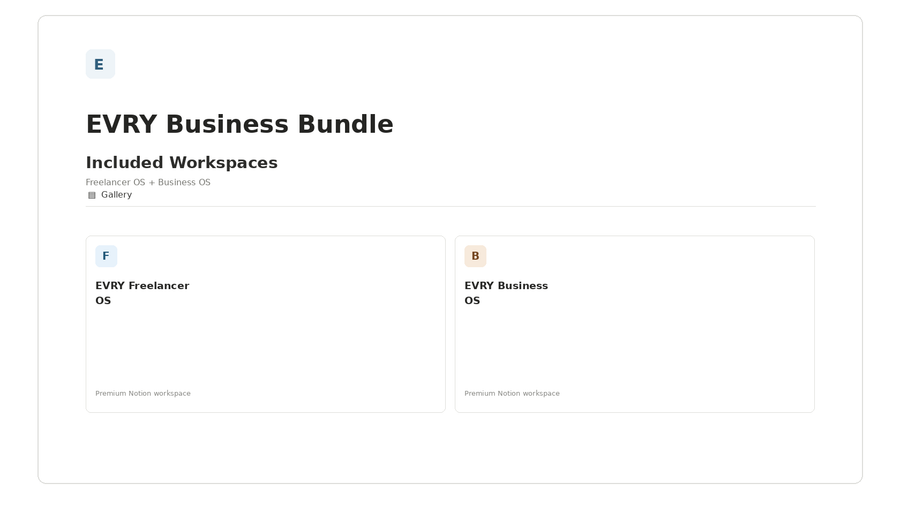 EVRY Business Bundle