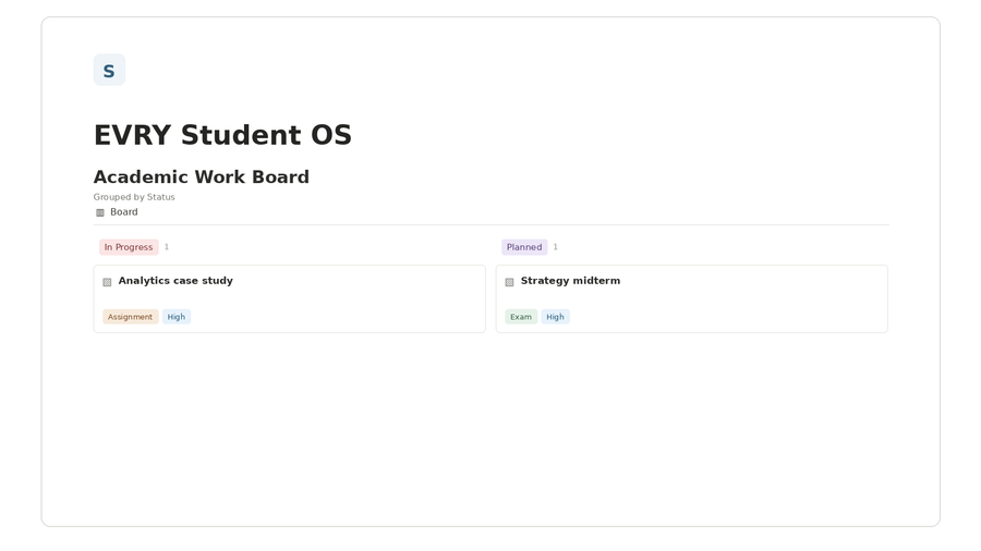 EVRY Student OS