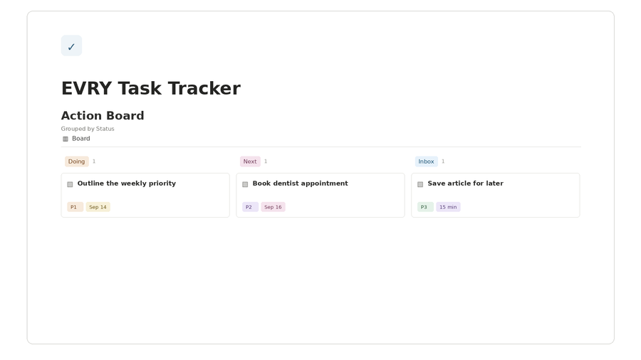 EVRY Task Tracker