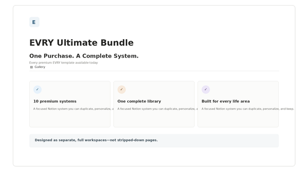 EVRY Ultimate Bundle — Complete System preview